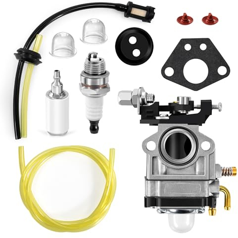 Tunejoy Carburatore per Motore per Decespugliatore 43cc, 45cc, 47cc, 49cc, 52cc 2 Tempi per Benzina per Tagliasiepi