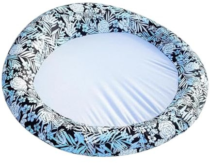 Lit Flottant Gonflable, Salon de Piscine, Piscine Gonflable pour | Lit Flottant Gonflable Piscine colorée Radeau Salon Salon de Bronzage Rond