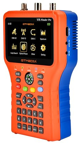 V8 Finder pro2 Satellitensignalfinder Meter DVB-S2/T2/C Combo HD Digital Satfinder HEVC MPEG-4 Terrestrisch Sig