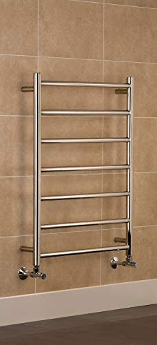 Manissa Selby Stainless Steel Central Heating Towel Rail Bathroom Towel Radiator (400mm x 800mm)