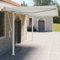 Markisen-Stützen Set, 450x245 cm, aus Eisen, robust für Garten, Terrasse, Balkon, zuverlässiger Sonnen- & Regenschutz, ideal für Outdoor-Markisen