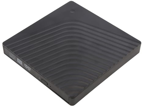 Jooehyer USB 3.0 DVD Burner Type-C Dual Port External Optical Drive External DVD Drive Portable High Speed DVD-RW Player for Laptops, Desktops