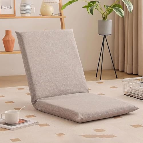 Wansiman Silla Tatami,Silla De Suelo Ajustable para Tatami,Silla de Ventana Bahía,Silla de Piso de meditación,Ventana De BahíA Sofá Perezoso,Ligera PortáTil,para Leer,Jugar,Yoga,Meditación,TV
