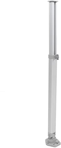 Halearo Support de Pied de Table Pliante Télescopique Réglable pour Bateau de Camping-Car, Réglage de la Hauteur en Continu pour Ateliers, Cuisines, Alliage D'aluminium, 1,2 M