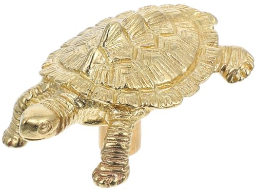 MAJORMENCH türknopf in schildkrötenform künstlerischer Türknauf aus messing mit comfortablerm griff im kreativen chinesischen stiel für schränke und schubladen