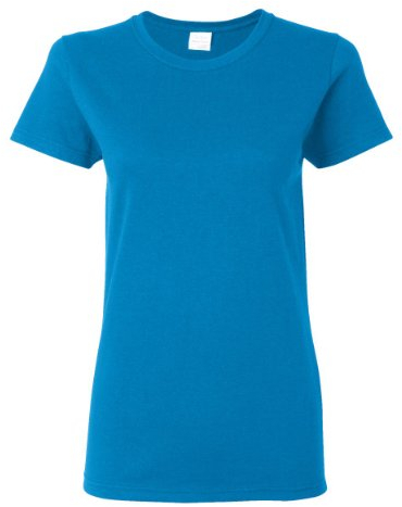Gildan Women's Heavy Crewneck Cap Sleeve T-Shirt