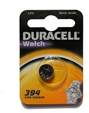 Duracell lote de 10 juegos de 1 pila óxido plata para relojes Watch 394 Sr 45