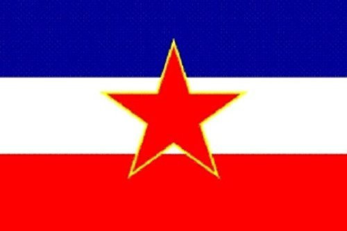 U24 Aufkleber Jugoslawien alt Flagge Fahne 8 x 5 cm Autoaufkleber Sticker