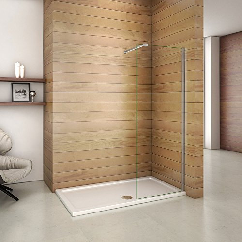 Paroi de douche 80x200cm douche à l'italienne avec barre de fixation 90 cm