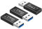 EasyULT Adaptador USB C a USB 3.0, 3 Piezas USB-C Hembra a USB Macho Conversor Conector 5Gbps, para Samsung Galaxy S20 /S21 Plus Note 10 S10 MacBook Huawei - Negro