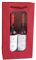 10 x Flaschentasche 2er PresentFill® Premium Flaschentüten Bordeaux mit Fenster | 100% Recycling Kraft Papier 210 gr. Stark Made in Europe | Geschenktaschen | Geschenktüten | Weinflaschen Verpackung