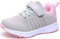 Halbschuhe Mädchen 36 Tennis Schuhe Basketballschuhe Sportschuhe Kinder Turnschuhe Mädchen Sneaker Hallenschuhe Laufschuhe Mesh Fitness Sport Girl Shoes Grau Rosa