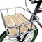 Tenthome Panier VéLo Avant avec Porte-Bagages en Bois pour Holland Road Bike (Argent)