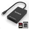 XQD Card Reader USB C XQD/SD Reader Dual Slot Memory Card Reader 5Gpbs Super Speed Support Sony G/M Series, Lexar 2933x/1400x USB Mark XQD Card,SD Card for Windows/Mac OS,Type C XQD Card Reader