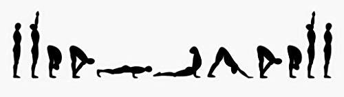 Fabulous Poster Plakat Sonnengruß Surya Namaskar Yoga Asanas Frieze