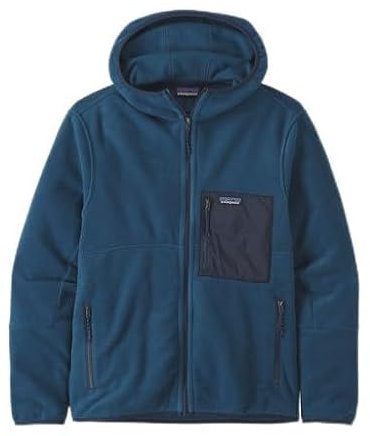 Patagonia Men's Microdini Hoody T-Shirt, Tidepool Blue, XL