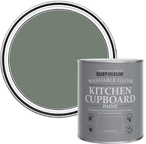 Rust-Oleum Green Kitchen Cupboard Paint in Gloss Finish - Serenity 750ml