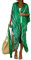 Jywmsc Womens Casual Beach Cardigan Tie Dye Open Front Long Kimono Swimsuit Cover up Green