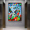 Dittelle The Garden 1925 par Joan Miro Reproductions d'œuvres d'art célèbres Poster Toile Peinture Abstraite Wall Art Image pour la décoration intérieure 70x100cm sans cadre