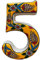 Grand panneau pendaison crémaillère céramique Panneau d’adresse céramique Panneau numéro maison Panneau porte personnalisé Décoré à la main Cadeaux pendaison crémaillère (Yellow, 5)