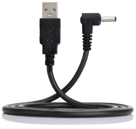 NFHK USB-2.0-Stecker auf rechtwinklig, 90 Grad, 3,5 mm, 1,35 mm, Gleichstrom, 5 V, Kabel, 100 cm