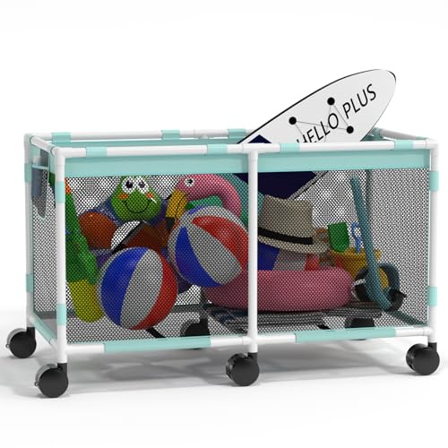 Jotesnew Bac de rangement extra large pour piscine, 175,3 x 81,3 x 89,9 cm (L x l x H), panier de rangement en maille pour nouilles de piscine, jouets, flotteurs, balles et flotteurs, panier de