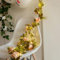 FLCSIed 20 LED Artificial Vine with Rose Flowers Vine with Fairy Lights for Home Party Decoration (Rose Pink)