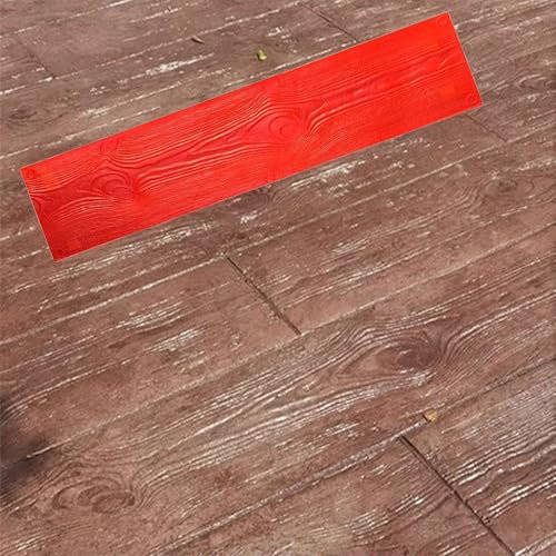 Moldes Hormigon Impreso Estampado de Tablones de Madera Realistas para Hormigón, Molde para Estampado de Suelos de Hormigón con Vetas de Madera, Tapetes Texturizados Decorativos para Hormigón Molido