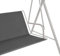 GREMEX Ersatzbezug Hollywoodschaukel 98 x 130 cm - Strapazierfähig Hollywoodschaukel Sitzbezug - Wetterbeständig Ersatz Schaukel Bezug - Sitzkissen für Hollywood Schaukel - Graue Schutzhülle
