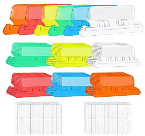 Solimind 60 StüCk 2 HäNgend Mappen Tabs und 120 Gitter EinsäTze zum Schnellen Erkennen Von HäNgend Mappen HäNgend Mappen EinsäTze