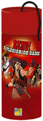 dV Giochi Bang! Würfelexplosion, Erweiterung, Würfelspiel, ab 8 Jahren, für 3 bis 8 Spieler, 15 Minuten pro Spiel, Spanisch