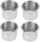 Toyvian 4 Pièces Porte Acier Inoxydable Support à Boissons Incurvé pour Tables Bureaux Véhicules de Installation Facile