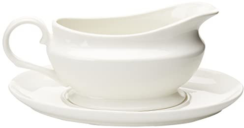 Maxwell & Williams White Basics Gravy Boat & Saucer 550ml P0424