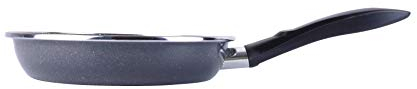 Magefesa K2 Gransasso - Sartén 18cm de acero vitrificado exterior gris moteado. Antiadherente bicapa reforzado efecto piedra, apta para todo tipo de cocinas, especial inducción. 50% de ahorro energético.