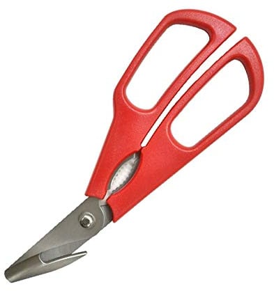 Fackelmann Krebstierschere, zerlegbar, Stahl, Rot, 1