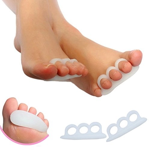 Kit Zur Behandlung Von Hammerzehen Zehenspreizer Aus Weichem Gel Material – Schienen die zur Schmerzlinderung bei Hammerzeh helfen – 4 Stück Spreizer Set