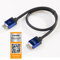 SlimHDMI 0.5m (50cm) Premium Certified HDMI Cable with Secure Lock Connector (4K Ultra HD, Gold Plated, 1080p, 3D, High Speed, ARC)