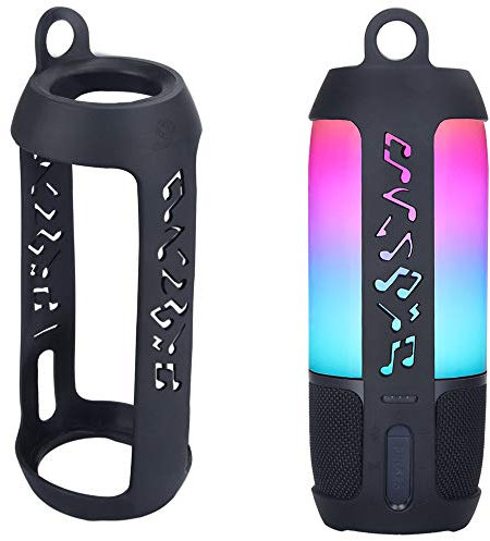 Seracle Silikon Tasche für JBL Pulse 3, Einfach Reise Tragen Silikon Hülle Case Cover für JBL Pulse 3 Bluetooth Lautsprecher (Black)