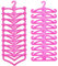 Kleiderbügel aus Kunststoff, für Barbie-Puppen, 29,2 cm, Rosa, 20 Stück