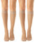 Relaxsan Basic 850 (2 Paare - Hautfarbe 4/XL) Stützstrümpfe Damen 18-22 mmHg, Kompressionskniestrümpfe 140 Den