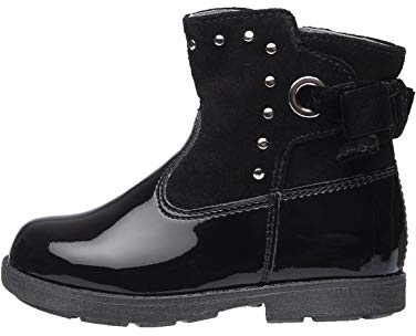 NeroGiardini A921275F Tronchetti Kids da Bambina in Camoscio E Vernice - Nero 20 EU