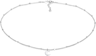 Elli Halskette Damen Choker Kugel Halbmond Astro in 925 Sterling Silber