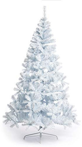 Nataland Albero di Natale Artificiale Bianco Modello Elder Altezza 180 Cm, Abete Super Folto con Effetto Realistico e Rami Con Aghi Anticaduta