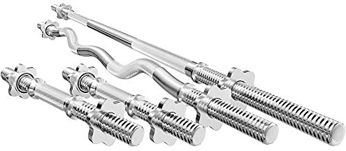Marbo Sport Set MWG4 | Skivstång 167 cm + Sz-Curl-stång 120 cm + 2x hantelstång 40 cm 30 mm