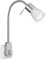 lightling LED Steckdosenleuchte Levin, Steckerspot, Steckerleuchte, Leselampe, beweglicher Lesearm, 4-fach Touch-Dimmer, nickel matt, Tiefe: 23 cm, Höhe: 40 cm