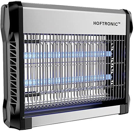 HOFTRONIC Volt - Insektenvernichter 4200 Volt (Hochspannung) - UV insektenfalle 16 Watt 50m² - Hoch effektiv gegen Lebensmittelmotten, Gartenmotten, Stechmücken, Fliegen u. Fliegende Insekten