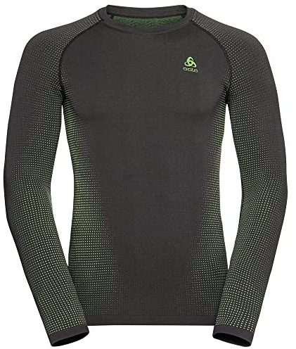 Odlo Herren Funktionsunterwäsche Langarm Shirt Performance WARM ECO, odlo Graphite Grey - Lounge Lizard, XXL
