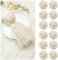 Seihtuch-Servietten, 50,8 x 50,8 cm, Käsetuch-Servietten, Gaze, Tischservietten mit Falten, Mehrzweck-Servietten, für Abendessen, Hochzeit, Party, Ostern, Heimdekoration, Beige, 12 Stück