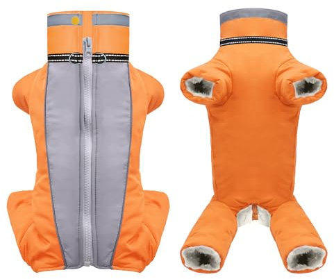 Hundejacke Hundemantel Wasserdicht Fleece gefüttert Warme Winterjacke Hunde Bekleidung für Winter Herbst Kleiner Hund