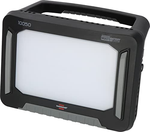 Brennenstuhl Professional Multi Battery LED Hybrid Work Light 10053 MH (12500lm, IP55, Compatible with 18V Batteries from 11 Different Manufacturers, 5m Cable, Without Battery, Engineered in Germany)